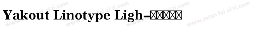 Yakout Linotype Ligh字体转换